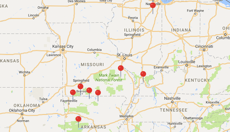 Springfield dive areas map