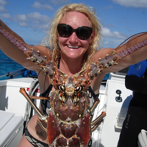 lobster with Brandi lobster with Brandi