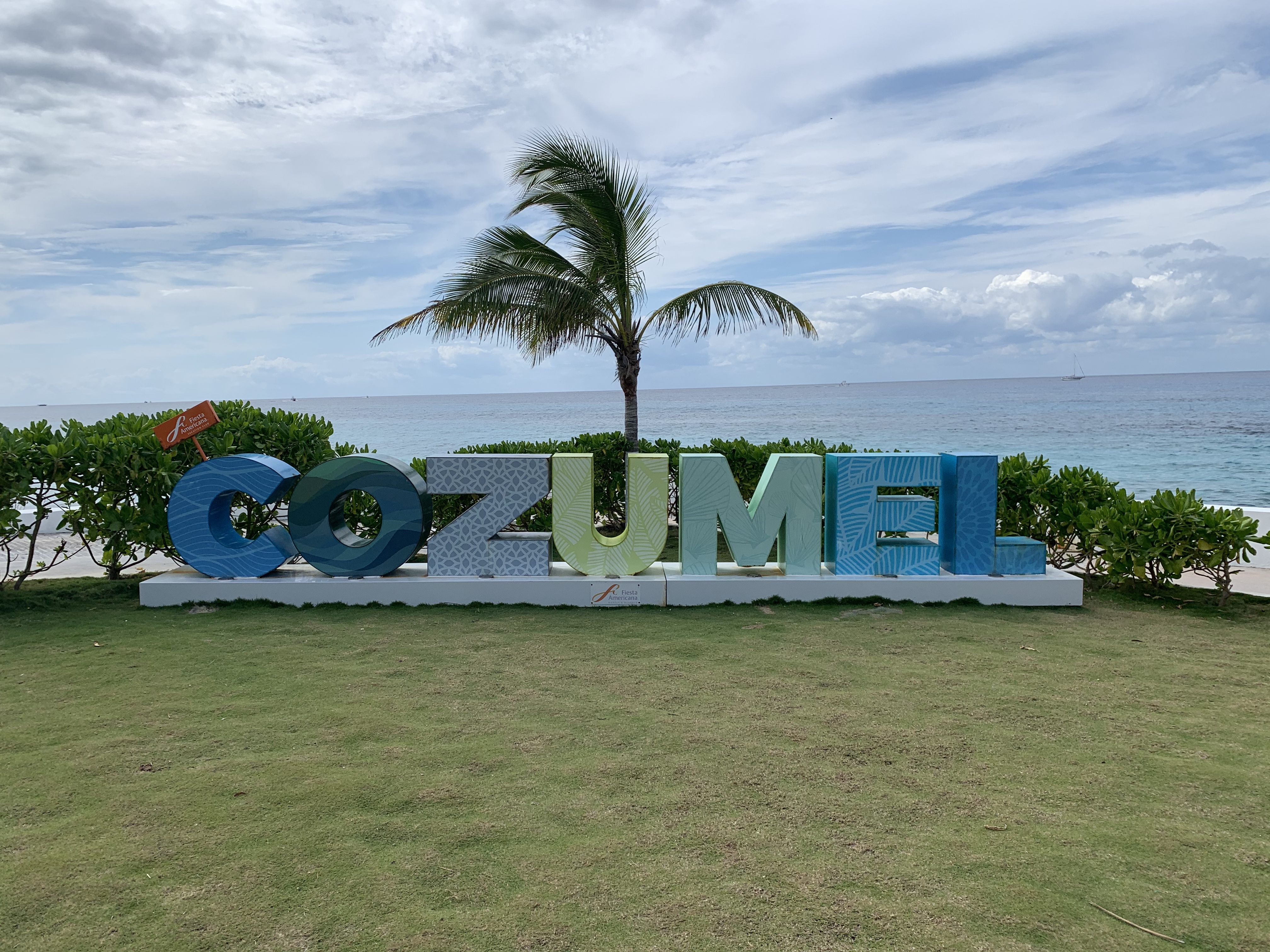 Cozumel Sign Cozumel 2020.01 Dunbar Scuba group