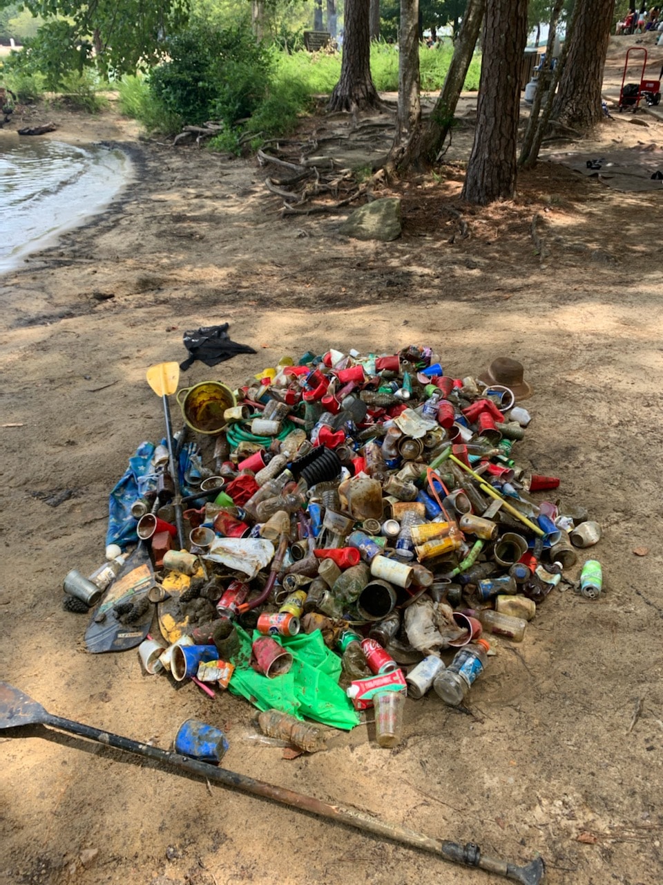 Portion of debris found at Buford Dam Beach