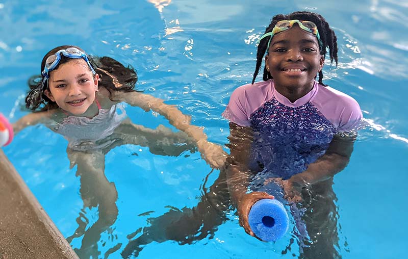 Swim lessons are a unique Christmas gift of kids