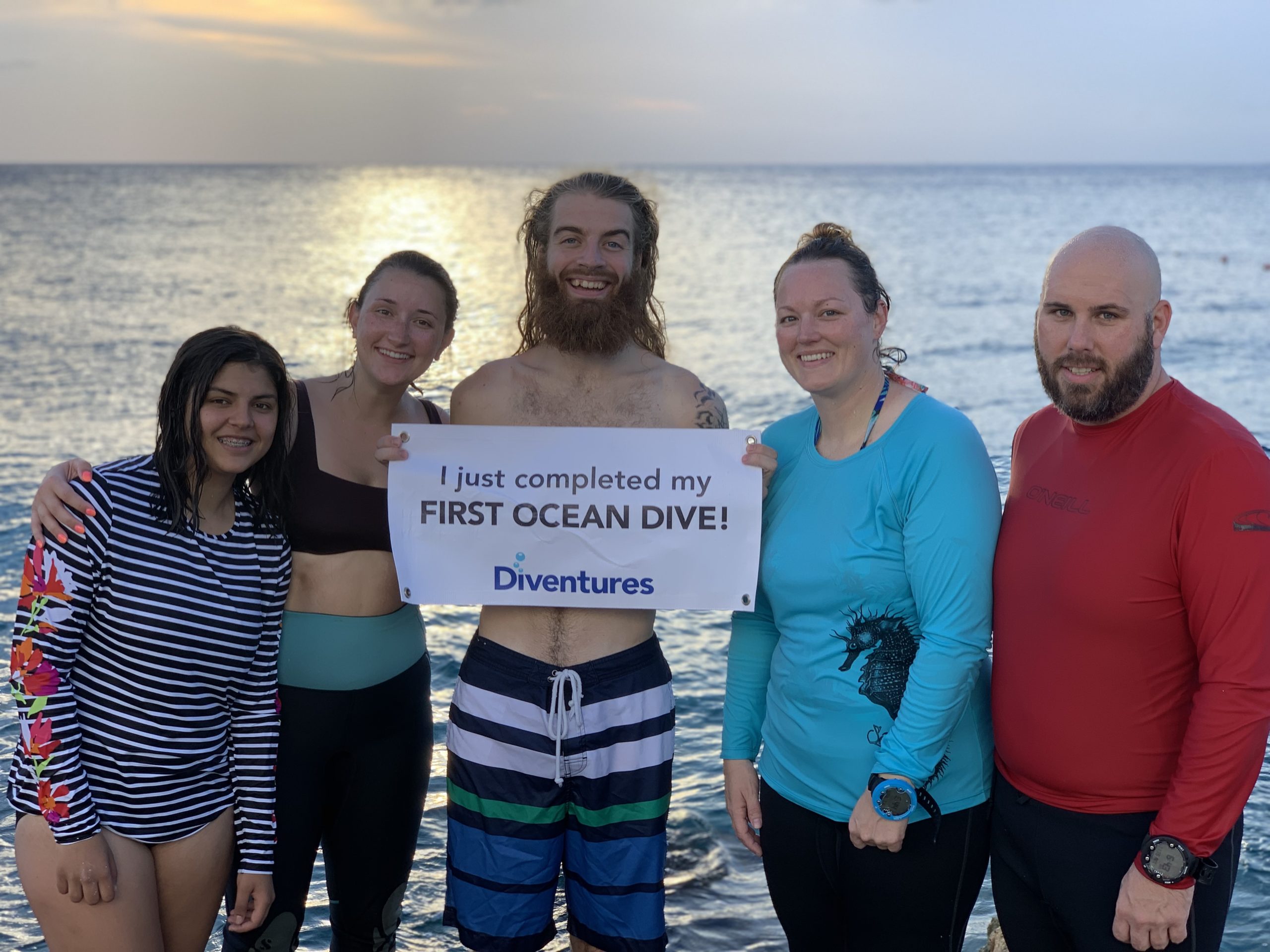 First ocean dive