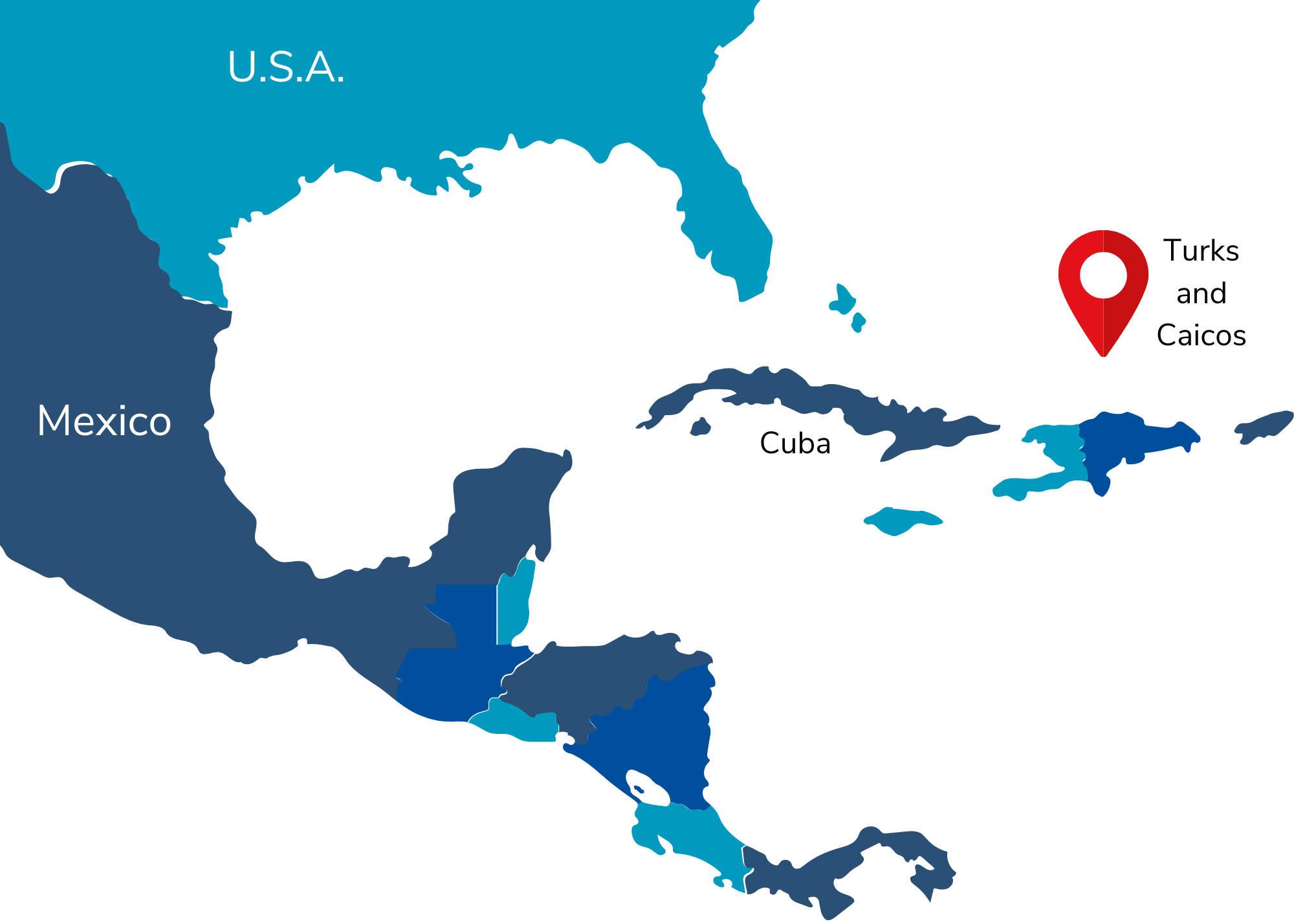 cozumel-map turks and caicos