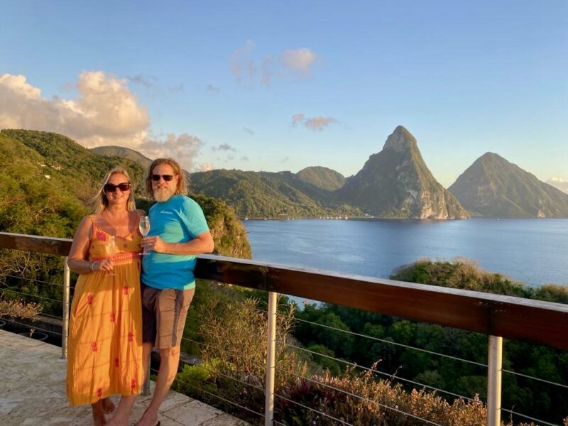 Dive couple in St. Lucia