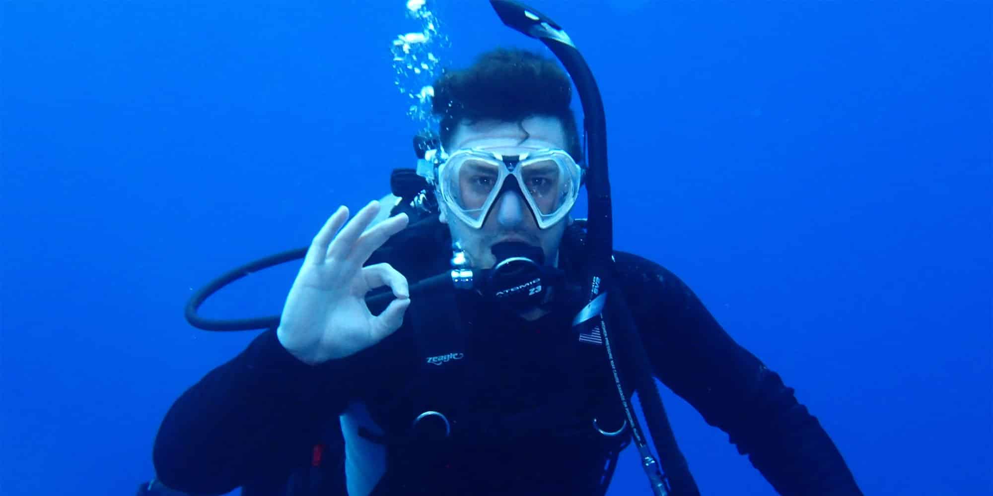 Scuba Diver "ok" Hand Signal