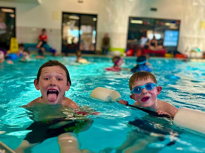 Kids Having Fun in Swim Lessons